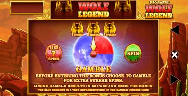 Wolf Legend Megaways: Risk game