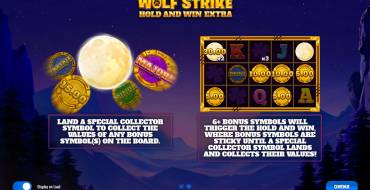 Wolf Strike Hold and Win Extra: Slot machine