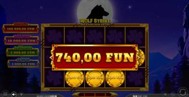 Wolf Strike Hold and Win Extra: Winnings