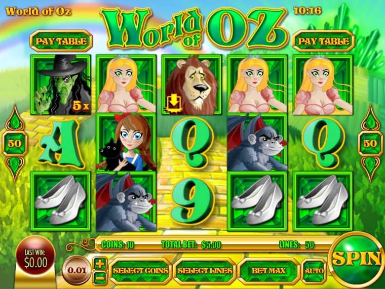 Play World of Oz slot