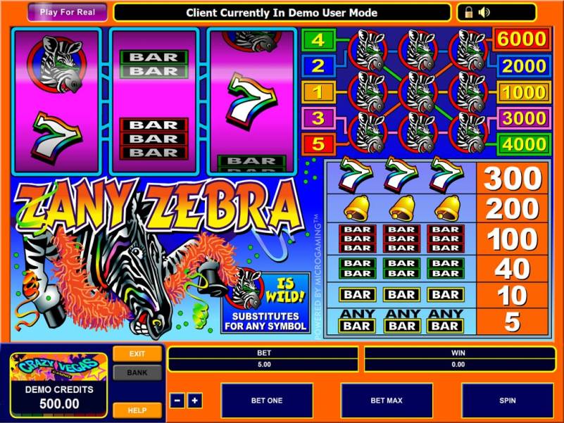 Zany Zebra slot