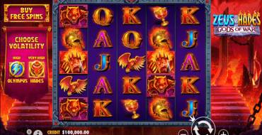 Zeus vs Hades - Gods of War: Slot machine