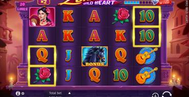 Zorro Wild Heart: Slot machine