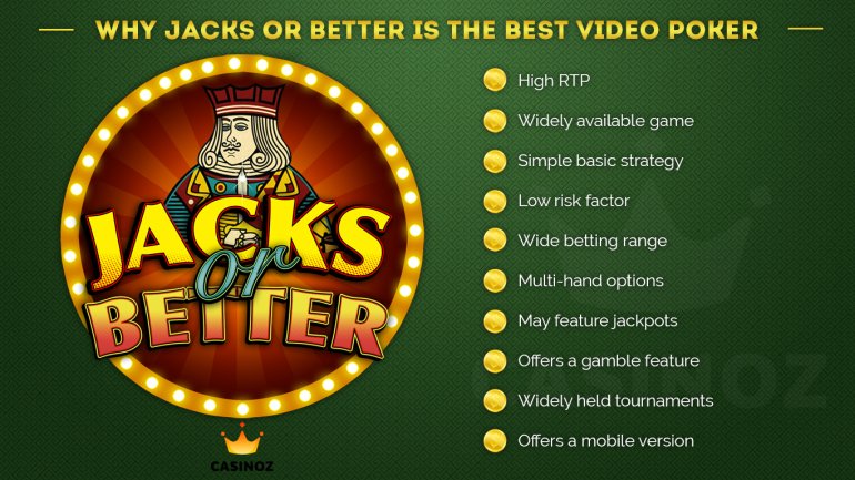 advantages of video poker Jacks or Better