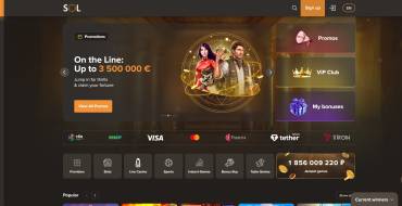50 no deposit freespins at SOL Casino: SOL online casino