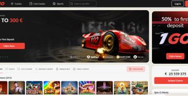 Up to 400 freespins on your second deposit at 1GO: Online casino 1GO