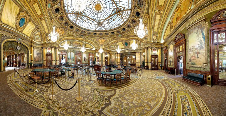 Luxury architecture of the Monte Carlo Casino in Monaco