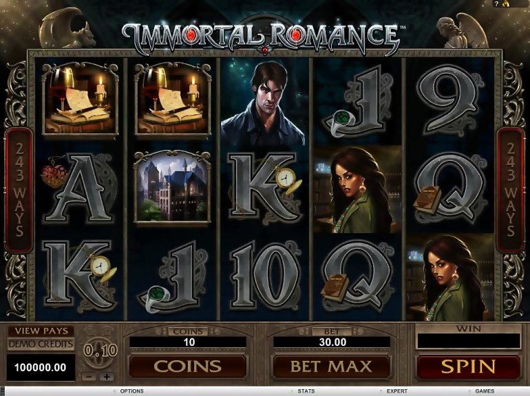 A chic slot machine Immortal Romance