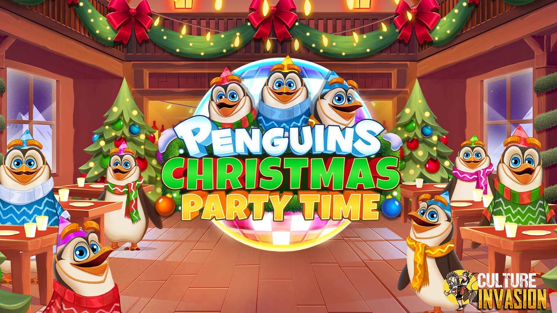 Penguins Christmas Party Time
